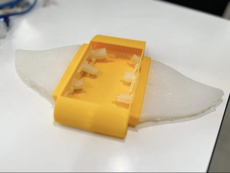 Development of Manta Ray Inspired Fish Robot With Embodied Sensing for Efficient Underwater Environment Monitoring